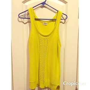 Open stitched sleeveless Madewell sweater