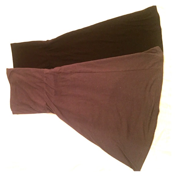 Maternity - Old navy grey & black flare skirt