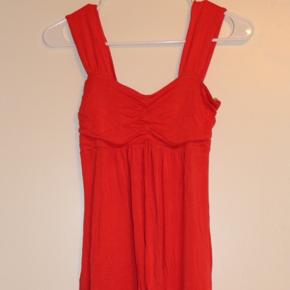 Coral cotton summer dress