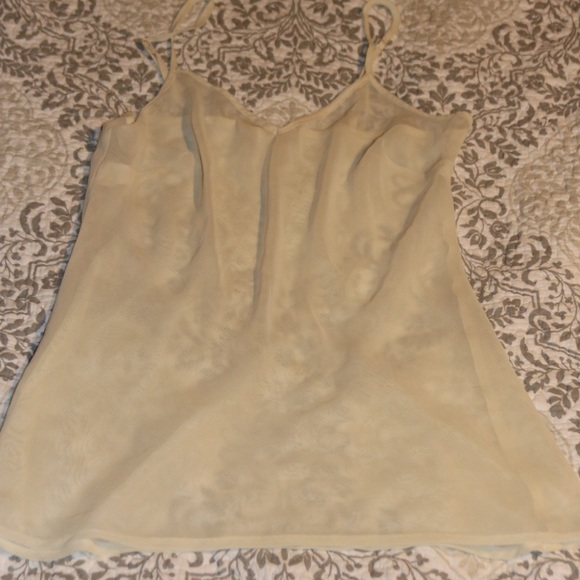 Sheer cream cami