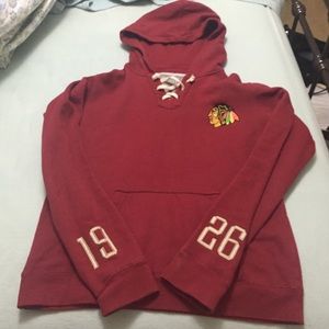 Blackhawks sweatshirt jersey size L