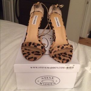 Steve Madden Leopard Print Stecy Heels