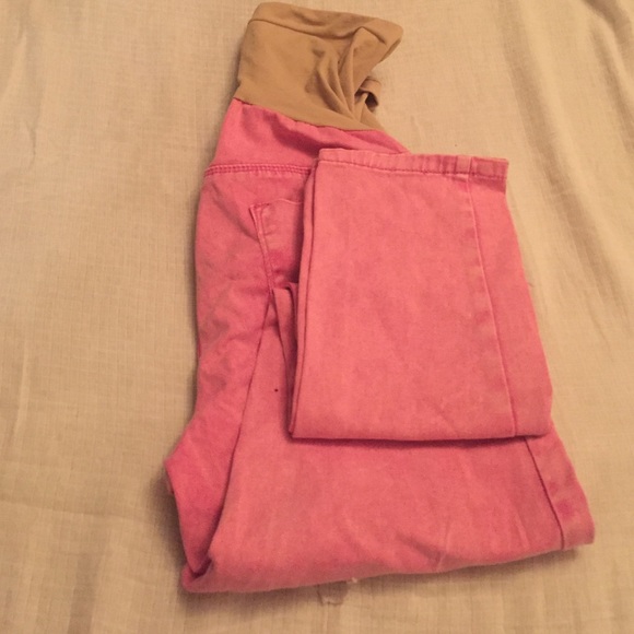 Motherhood maternity pink color Jean