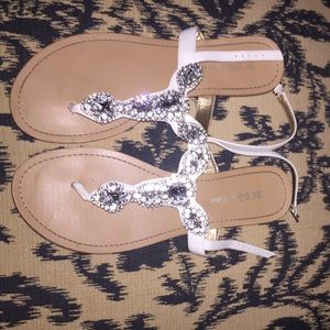 BCBG generation jeweled sandals