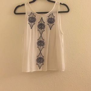 White exposed back blouse
