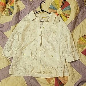 WHITE ALFRED DUNNER BLAZER