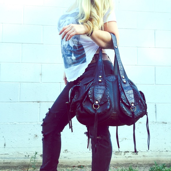 Pietro Alessandro black leather purse