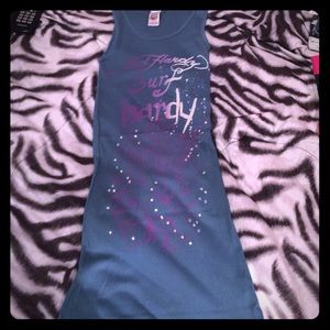 Ed hardy tunic dress with rhinestones