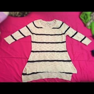 Vanilla dark navy blue stripped shirt ✨