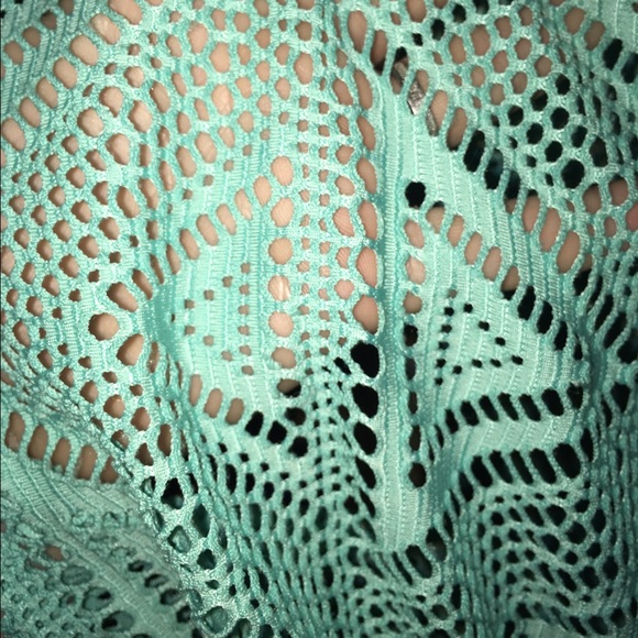 Teal mesh dress - Picture 3 of 3