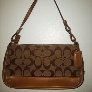 Small brown coach bag