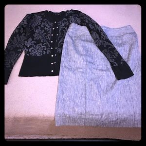 Office outfit - pencil skirt and cardigan