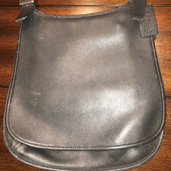 Black Coach cross body bag