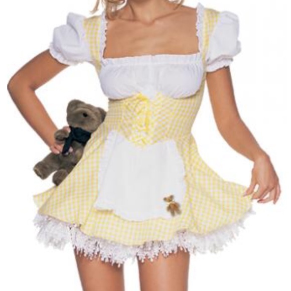 Leg Avenue Yellow Gingham Goldilocks Dress
