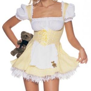 Leg Avenue Yellow Gingham Goldilocks Dress