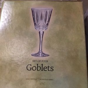 Lead crystal goblets