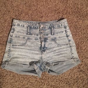 High waisted shorts