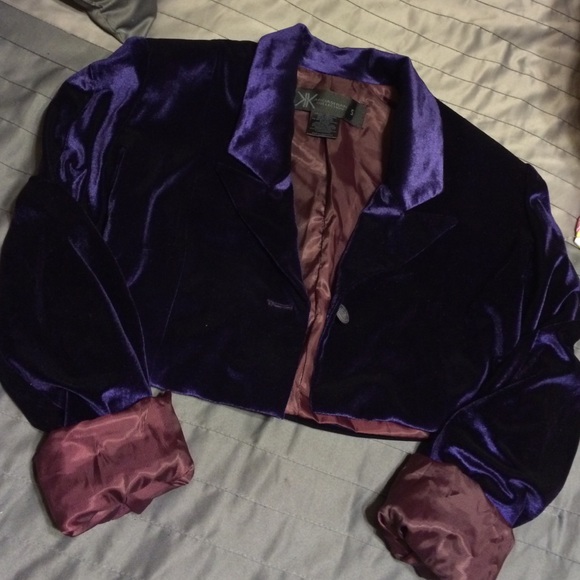 Purple Cropped Blazer Size Small