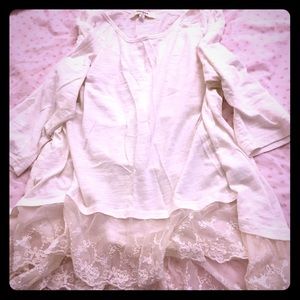 White lace top