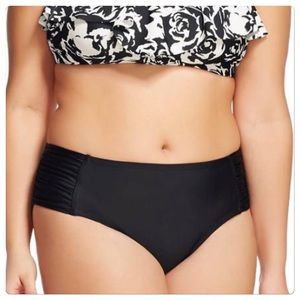 New black swim bottom