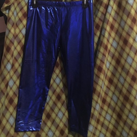 Blue Mid-Leg Leggings/workout gear - Picture 2 of 2