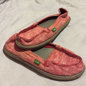 Pink Sanuk Slip-on Shoes!