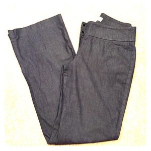 Dark blue Ann Taylor Loft boot-cut slacks