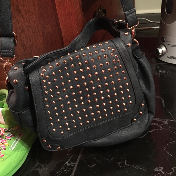 MMS studded shoulder bag/top handle