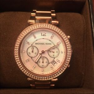 Michael Kors Rose Gold Parker Watch