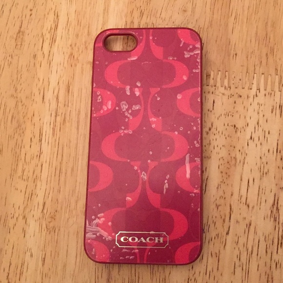 Coach Hard Shell iPhone Case 6SE - Picture 1 of 3
