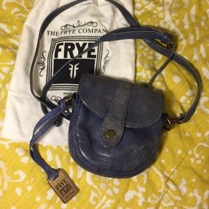 Frye Mini Blue Campus Crossbody Purse