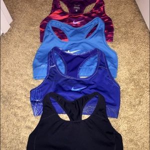 Bundle of 4 Nike sports bras
