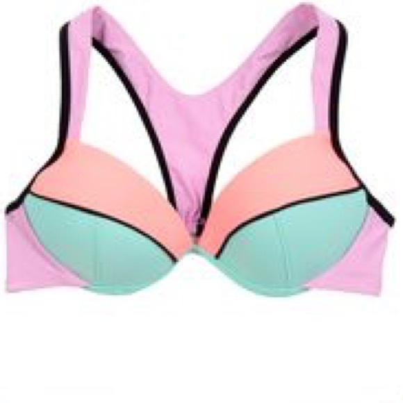 Color Block Bikini Top