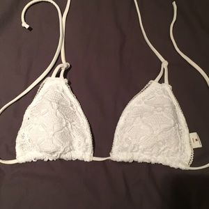 White Crochet Bikini Top