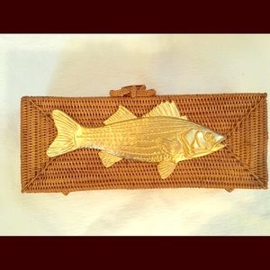 Bosom Buddy Bags woven clutch