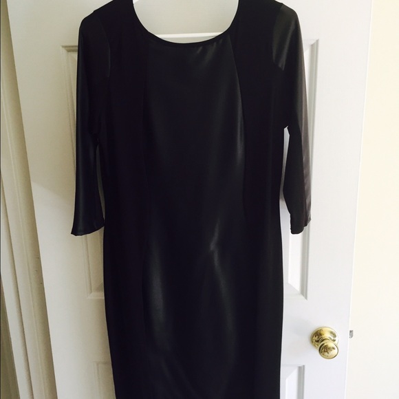 Faux leather bodycon dress