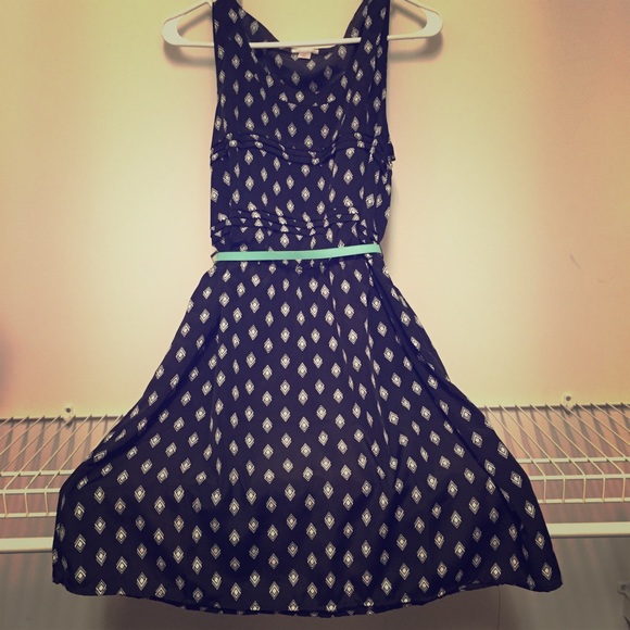 Black Xhiliration dress w/ belt