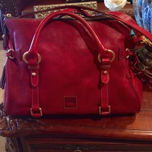 Dooney & Bourke Red Medium florentine satchel