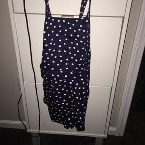 Polka dot overalls