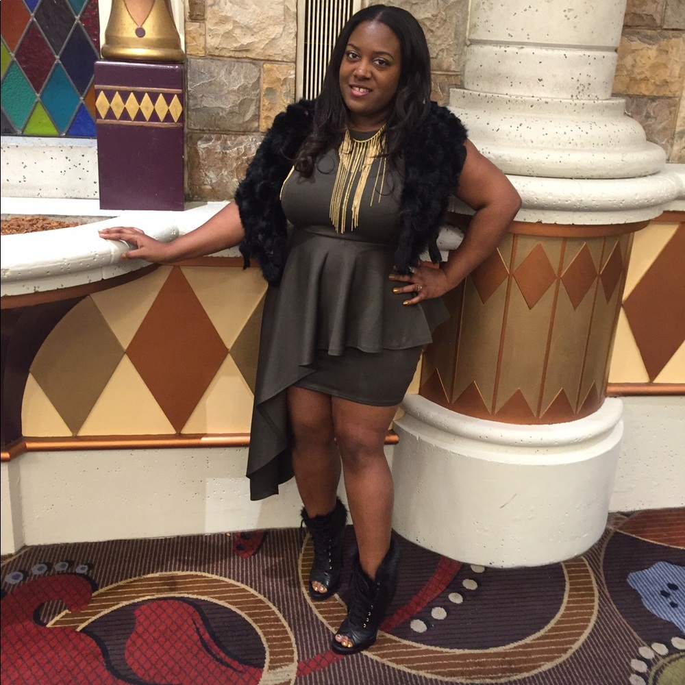 Black Peplum dress *HOST PICK*