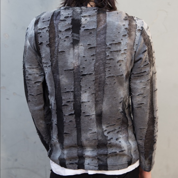 Shrine Sweaters - Shrine of Hollywood Distressed Zombie Top Sweater Shrine Sweaters - Shrine of Hollywood Distressed Zombie Top Sweater