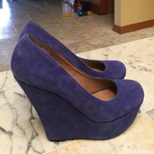 Shoes blue Steve Madden wedges