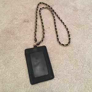 Leather ID holder