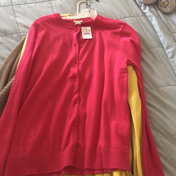 J crew pink cardigan NWT