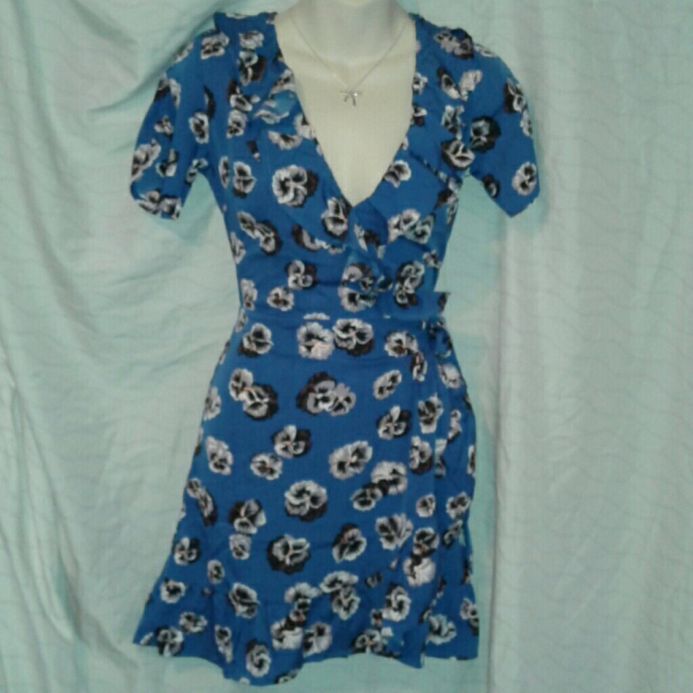 Floral wrap dress