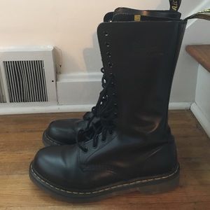 Dr. Martens 14 eye boots. Gently pre loved. Sz 9.