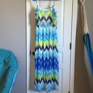 Chevron maxi dress