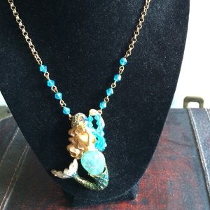 Betsey Johnson necklace mermaid