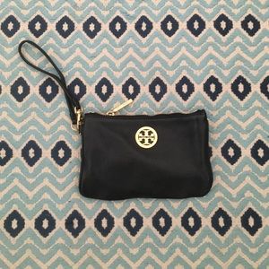 Tory Burch black wristlet
