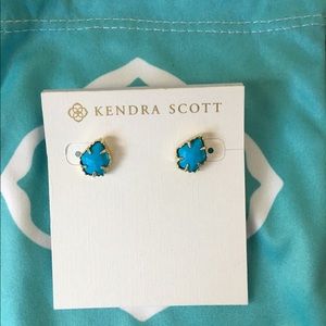 New Kendra Scott Tessa turquoise gold earrings